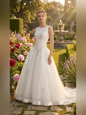 Vintage Lady Eleanor Lace & beaded Wedding Dress